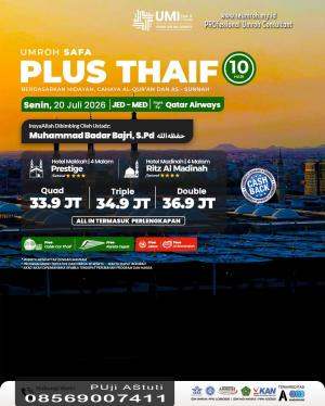 Umroh Plus Thaif 9 Hari Juli 2026 Safa