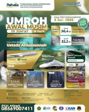 UMROH PLUS THAIF JULI 2025 2x JUMAT AWAL MUSIM