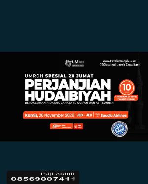 Umroh Plus Thaif November 2026 Spesial 10 Hari