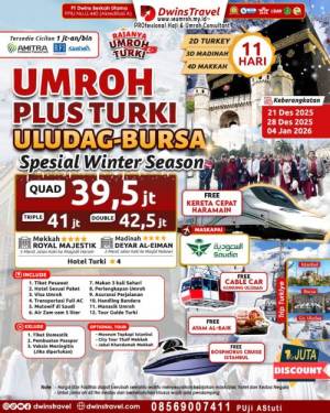 UMROH PLUS TURKI 2025 ULUDAG BURSA