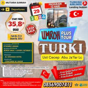 UMROH PLUS TURKI 29 OKTOBER 2024
