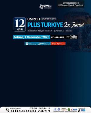 UMROH PLUS TURKI DESEMBER 2025 12 HARI