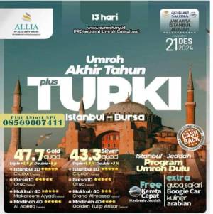 Umroh Plus Turki Desember 2024 Kereta Cepet