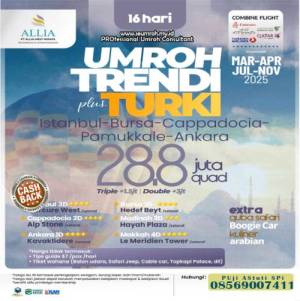Umroh Plus Turki November 2025 16 Hari 28 juta Paket Trendy