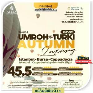 Umroh Plus Turki Oktober 2025 Luxury