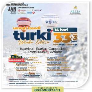 Umroh Plus Turkiye Januari 2026 Trendy