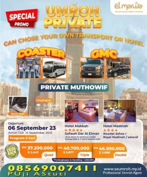 Umroh Private 6 September 2023