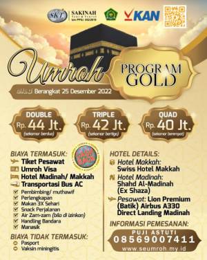 Umroh Program GOLD Desember 2022