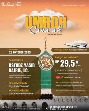 Umroh Qonaah 28 Oktober 2023
