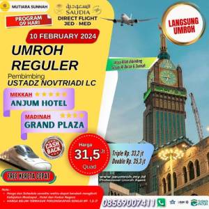 UMROH REGULER 10 FEBRUARI 2024