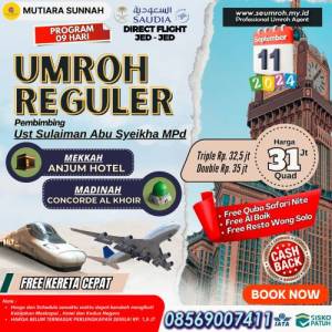 UMROH REGULER 11 SEPTEMBER 2024
