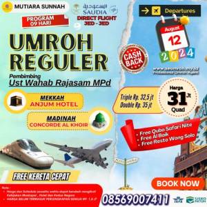 UMROH REGULER 12 AGUSTUS 2024