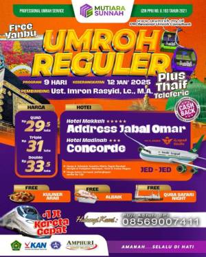 UMROH REGULER 12 JANUARI 2025 KULINER ARAB