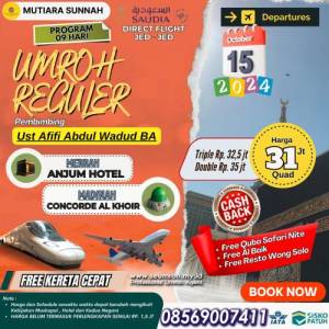 UMROH REGULER 15 OKTOBER 2024