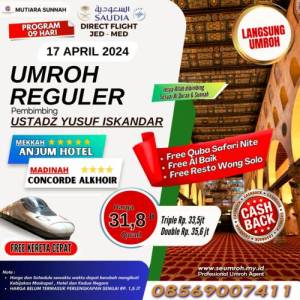 Umroh Reguler 17 April 2024