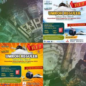 Umroh Reguler plus Taif Agustus 2023