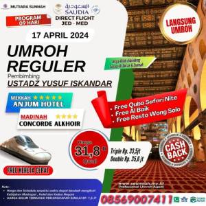 UMROH SESUAI SUNNAH SYAWAL REGULER 13 APRIL 2024