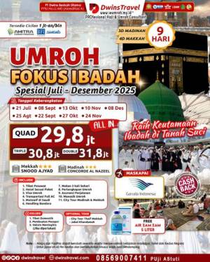 UMROH SPESIAL JULI DESEMBER 2025 9 HARI