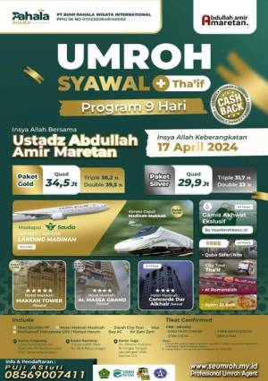 Umroh Syawal Plus Thaif 17 April 2024