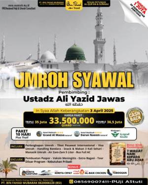 Umroh Syawal Plus Thaif 3 April 2025 Ustadz Ali Yazid Jawaz