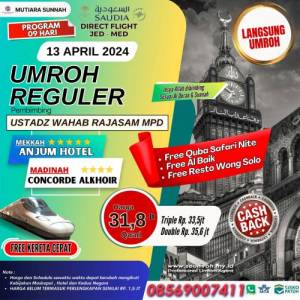 UMROH SYAWAL REGULER SEUSAI SUNNAH 13 APRIL 2024
