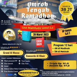 Umroh Tengah Ramadhan 2023 - 1444 H