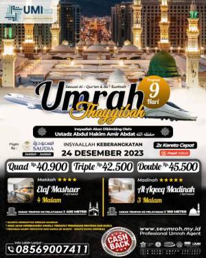Umroh Thayyibah 24 Desember 2023