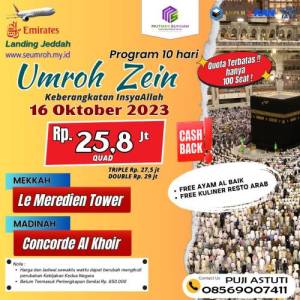 Umroh Zein 16 Oktober 2023